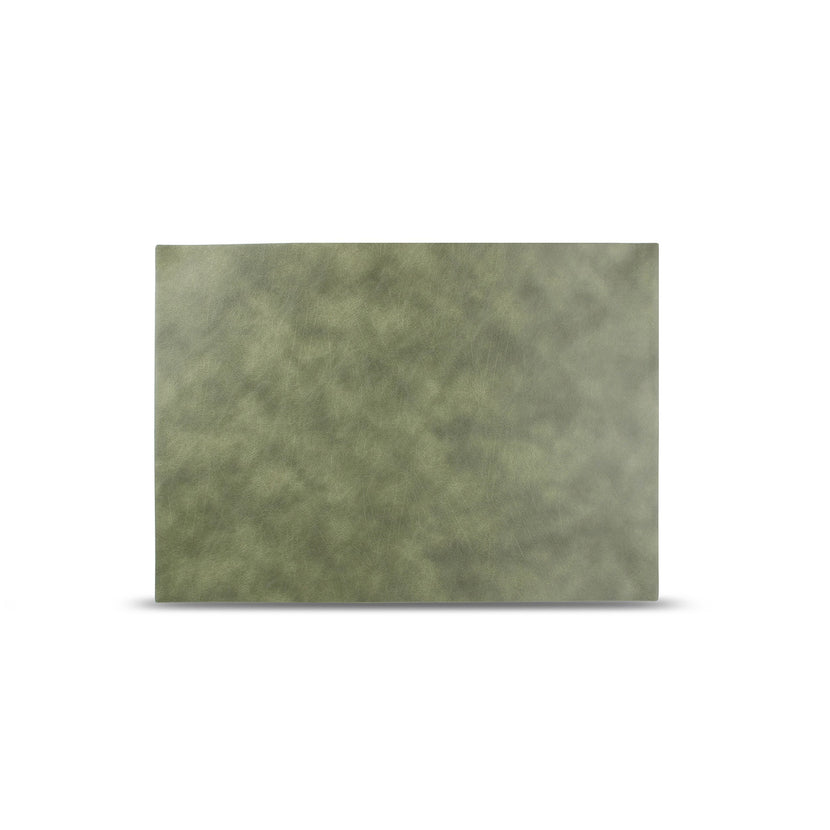 Bonbistro Layer placemat 43x30 cm groen lederlook – kleurrijke tafelmat voor restaurant en bar