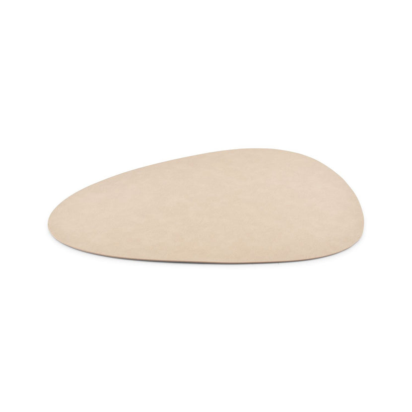 Bonbistro Layer placemat 45x37 cm beige lederlook – detailfoto materiaal voor horeca tafeldekking