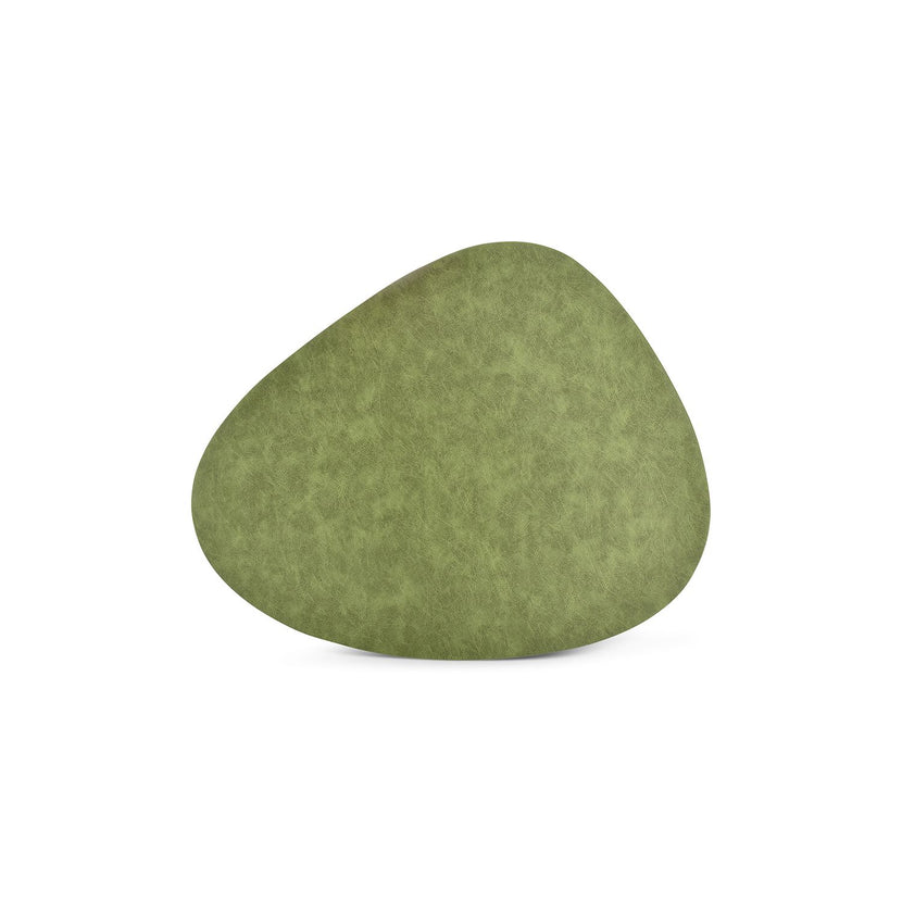 Bonbistro Layer placemat 45x37 cm groen lederlook – sfeervolle tafelmat voor restaurant en bar