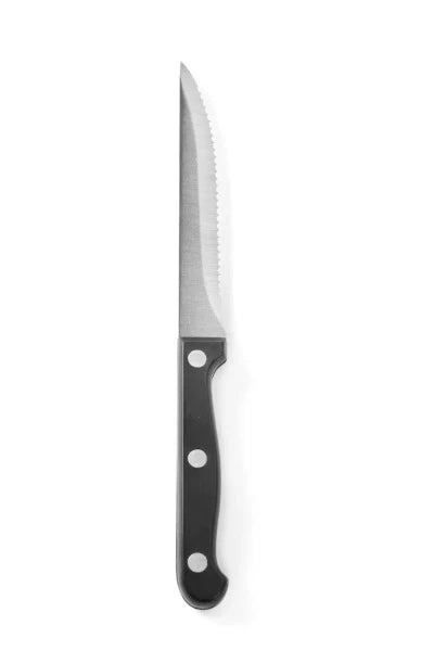 Hendi steakmes 215 mm RVS Kitchen Line – 6 messen met ABS greep voor steakhouse en grillrestaurant