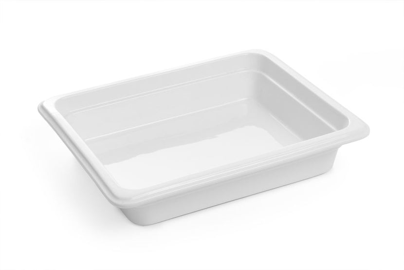 Hendi gastronormbak 1/2 65 mm porselein Profi Line – GN-schaal voor buffetlijn en chafing dish