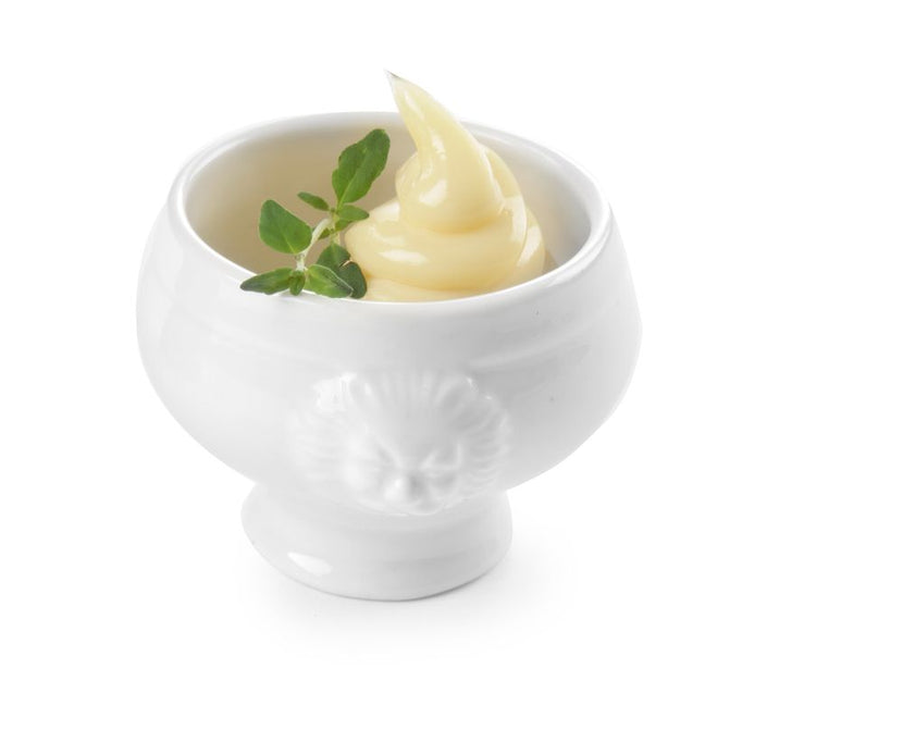 Hendi tapasschaaltje Lionhead 55x45 mm – klein wit porselein voor sauzen en amuses in de horeca