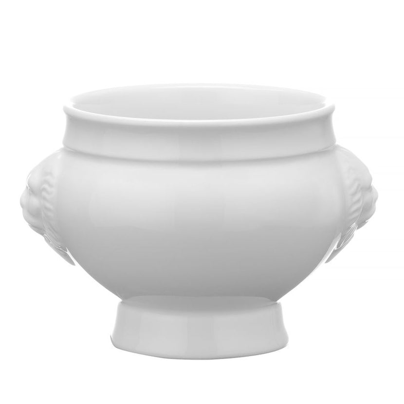Hendi Lionhead soepkom 250 ml – bovenaanzicht van het witte porselein voor bouillon en romige soep