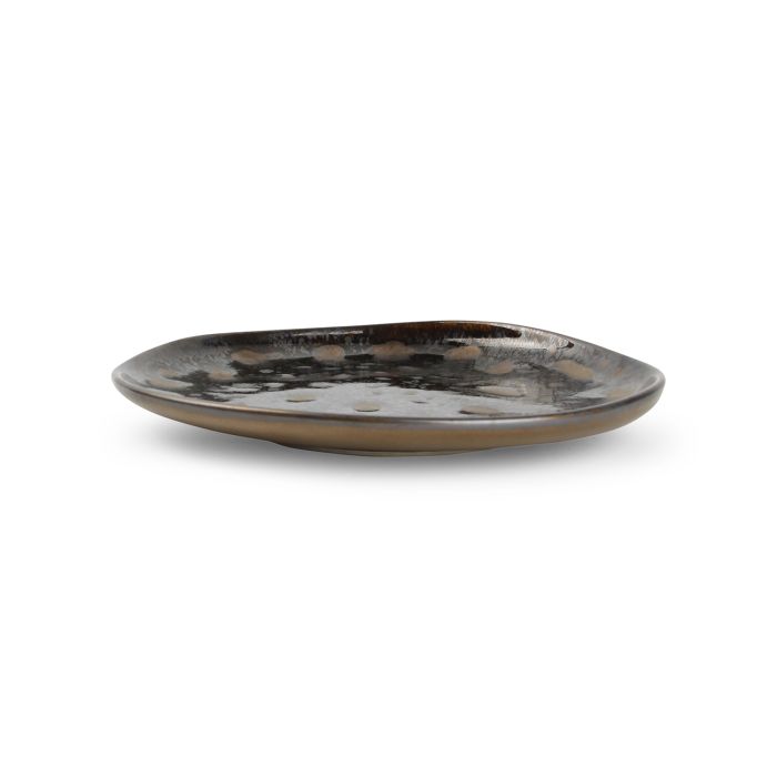 Chic Nobile plat bord 20 cm gold flaked – sfeerbeeld luxe servies voor fine dining restaurant