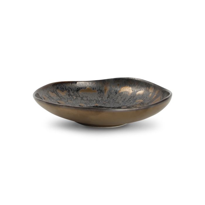 Chic Nobile diep bord 20xH4 cm gold flaked – detail van het goudaccent voor fine dining