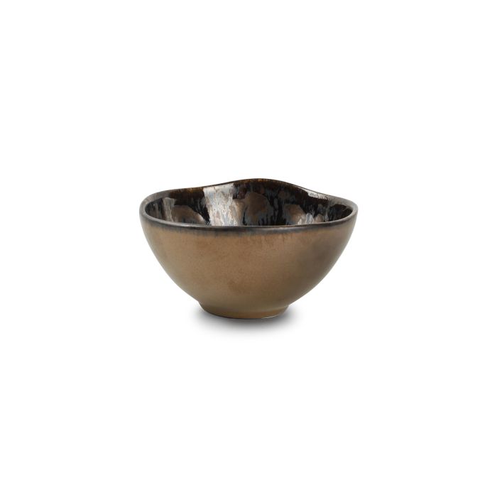 Chic Nobile kom 11xH5,5 cm gold flaked – detailfoto porseleinen kom met goudaccent