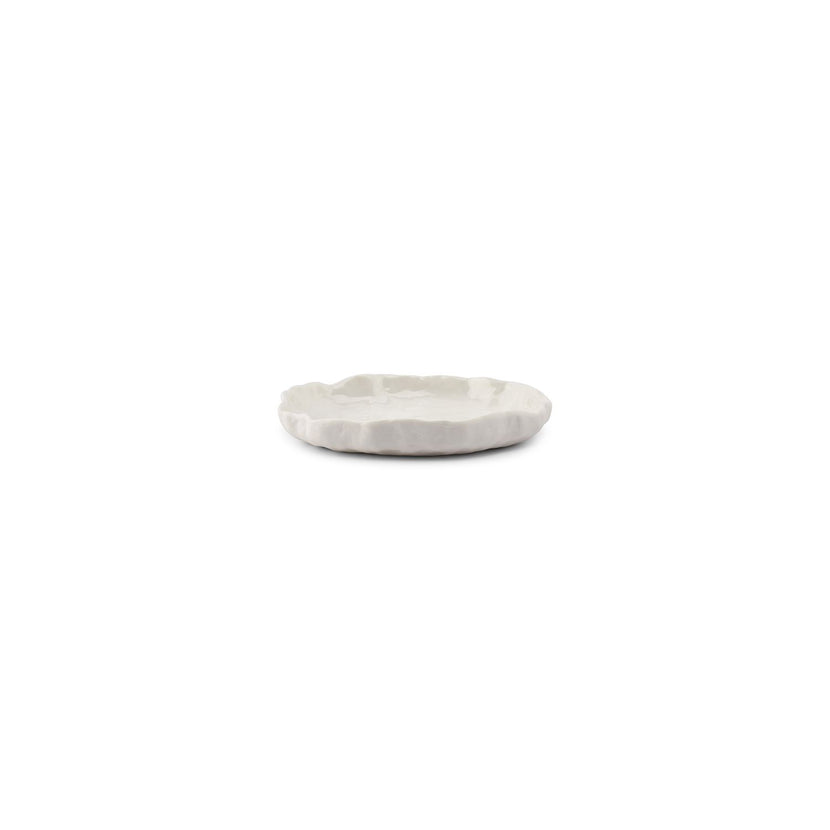 CHIC Arte plat bord 16,5 cm wit – klein porseleinen bord voor amuses en desserts