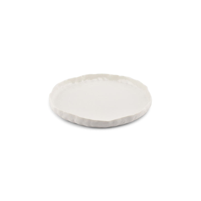 CHIC Arte plat bord 28 cm wit – groot porseleinen dinerbord voor de horeca