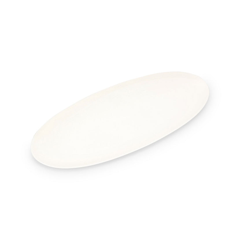 Chic Contour serveerschaal 40,5x17 cm wit – grote porseleinen schaal voor restaurant en catering