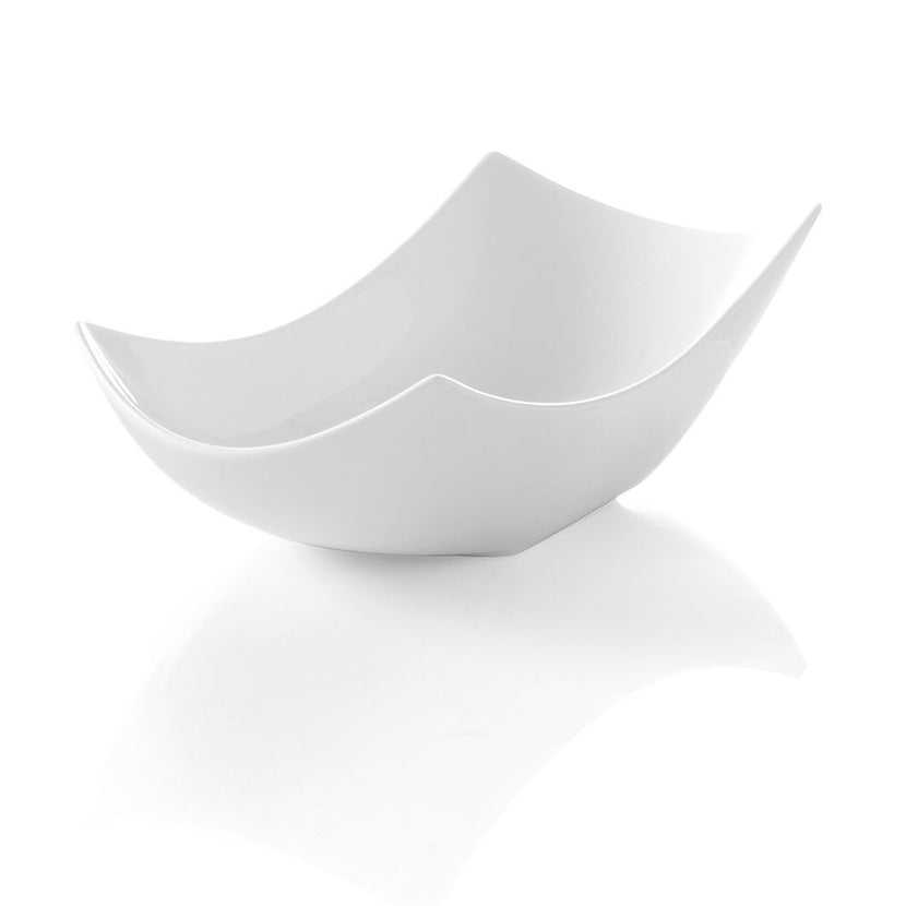 Hendi diepe kom Vanilla 290x136x80 mm – grote porseleinen schaal voor delen en buffet in restaurant