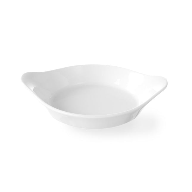 Hendi ovenschaal rond 185x152x40 mm porselein – ovenvaste schaal voor gratin en ovengerechten