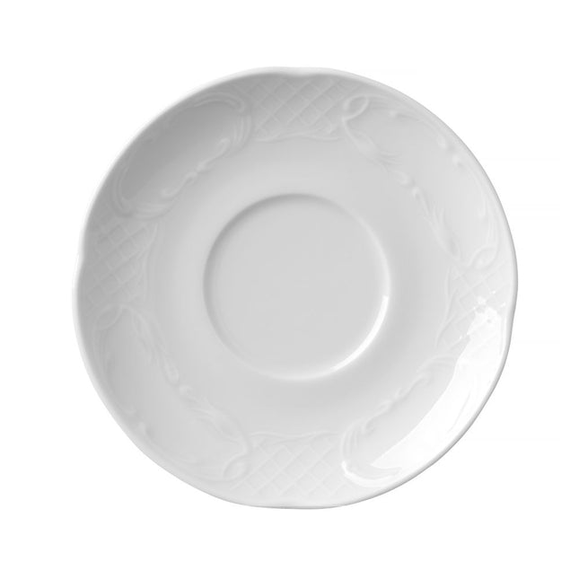 Hendi schotel 158x20 mm Flora – porseleinen onderschotel voor kop 250 ml en soepkom in de horeca