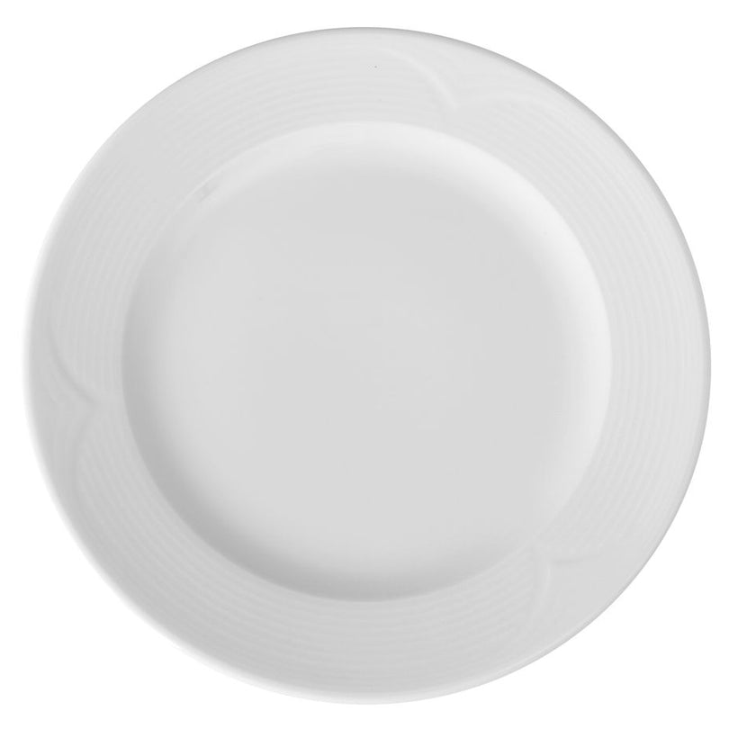 Hendi plat bord 260x25 mm Saturn – porseleinen bord voor hoofdgerechten in de horeca en catering