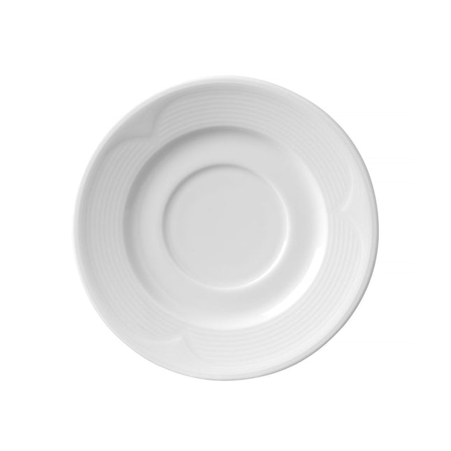 Hendi schotel Saturn – porseleinen onderschotel voor koffie- en cappuccinokop in cafe en hotel