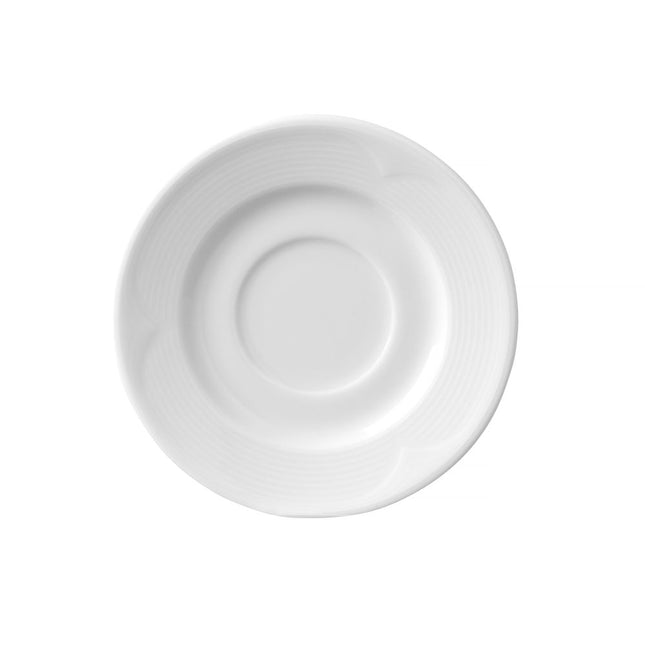 Hendi schotel 125x20 mm Saturn – onderschotel voor espressokop van wit porselein in de horeca
