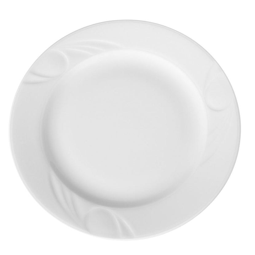 Hendi plat bord 240x23 mm Karizma – porseleinen bord voor lunchgerechten in de horeca