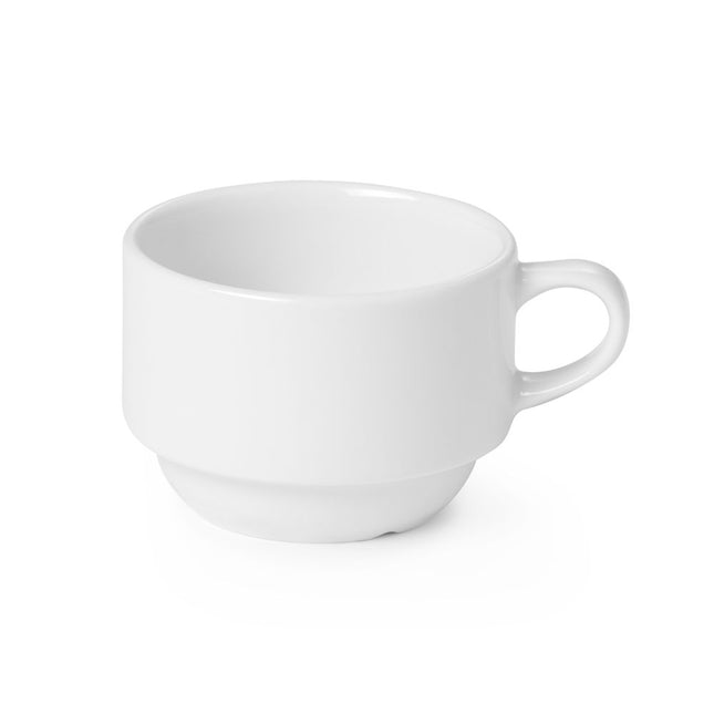 Hendi kop 170 ml Delta – wit porseleinen koffiekop voor restaurant, kantine en hotelservice