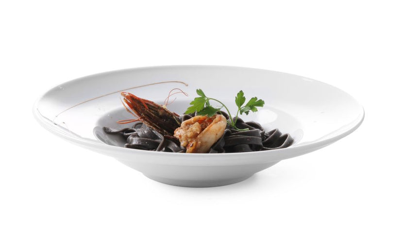 Hendi Delta pastabord 300 mm – ruim porseleinen bord voor pasta en risotto in de horeca