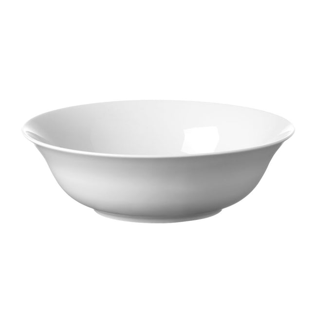Hendi Delta saladeschaal 230 mm – porseleinen slakom voor restaurant, buffet en catering