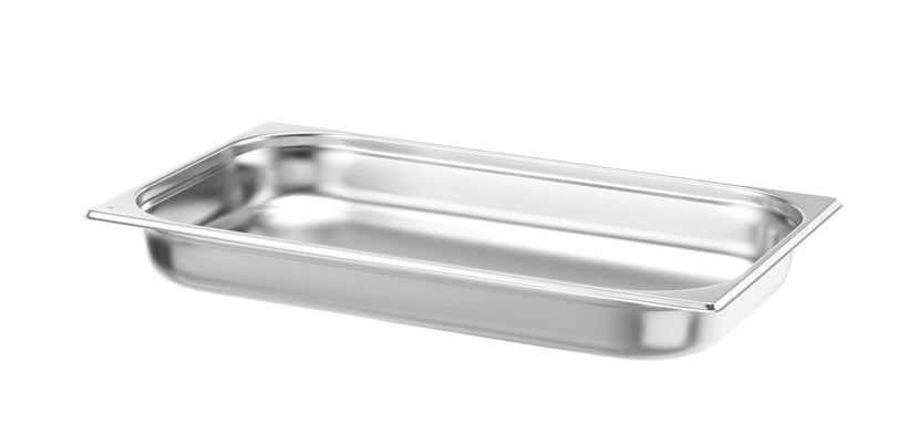 Hendi GN-bak 1/1 65 mm rvs – zijaanzicht van de gastronormbak voor bain-marie en buffet