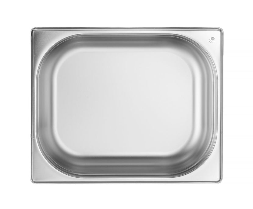 Hendi gastronormbak 1/2 100 mm – detail van de rvs rand voor professioneel keukengebruik