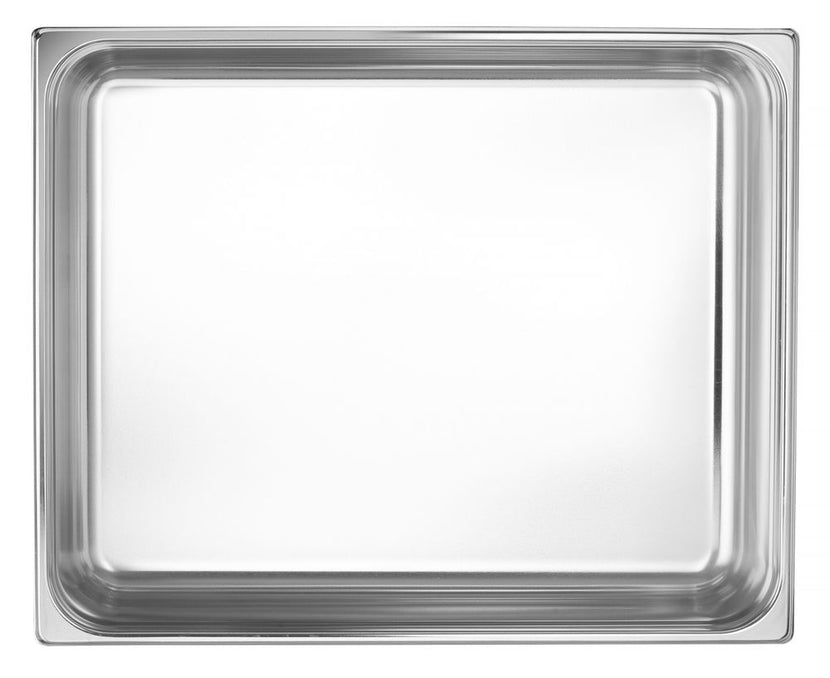Hendi gastronormbak 2/1 100 mm – detail van professioneel roestvrij staal voor restaurant