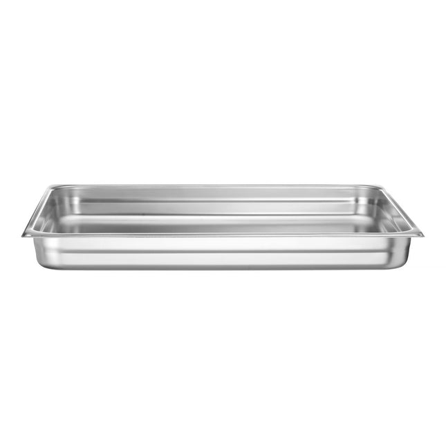Hendi Profi Line gastronormbak 2/1 65 mm – grote ondiepe rvs GN-bak voor buffet en presentatie