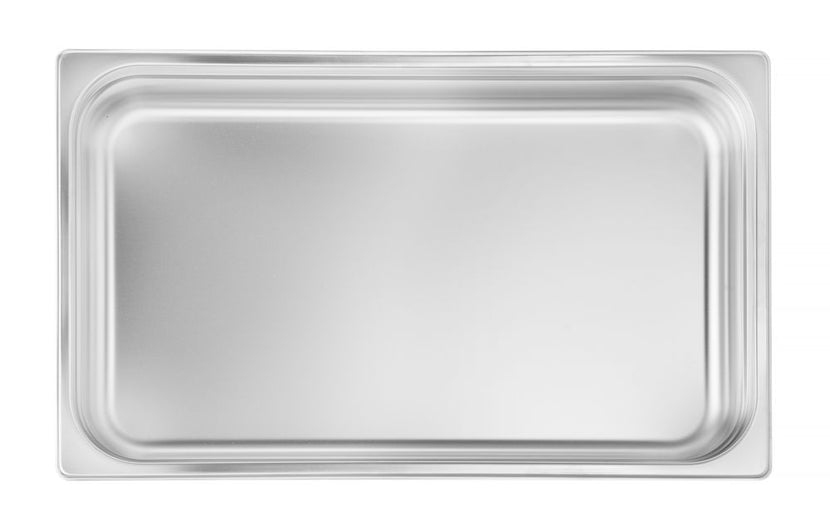 Hendi GN-bak 1/1 20 mm rvs Profi Line – vlakke gastronormbak van bovenaf voor de horecakeuken