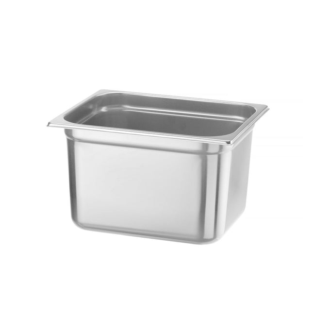 Hendi Profi Line gastronormbak 1/2 200 mm – zeer diepe rvs GN-bak voor soep en saus in de keuken