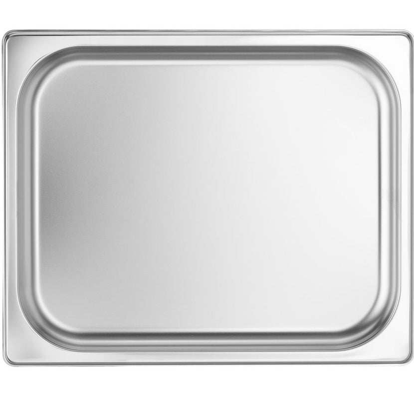 Hendi gastronormbak 1/2 20 mm Profi Line – close-up van roestvrij staal voor catering en buffet