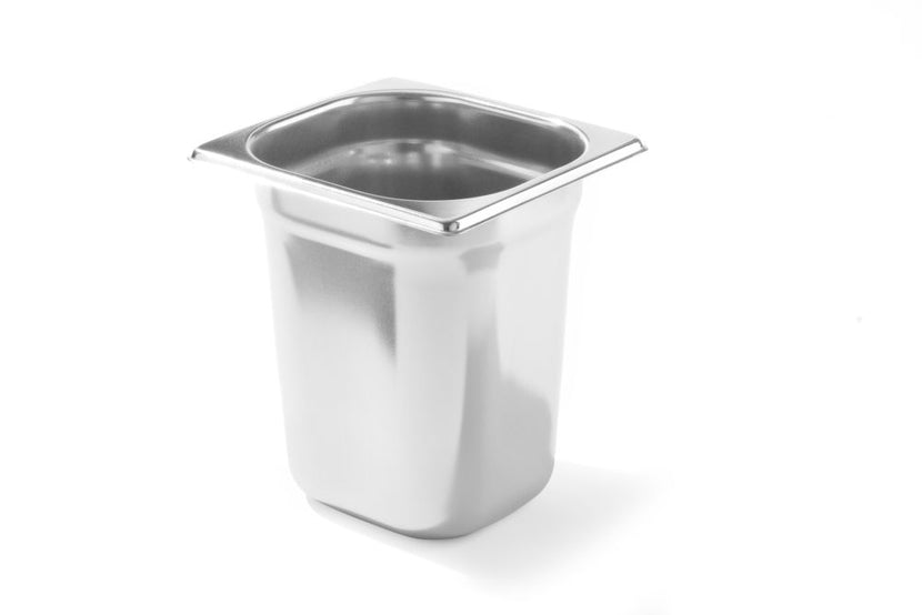 Hendi Profi Line gastronormbak 1/6 200 mm – zeer diepe smalle rvs GN-bak voor sauzen en dressings