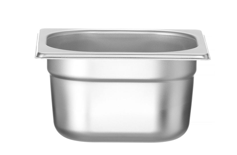 Hendi Profi Line gastronormbak 1/6 100 mm – diepe kleine rvs GN-bak voor sauzen en toppings
