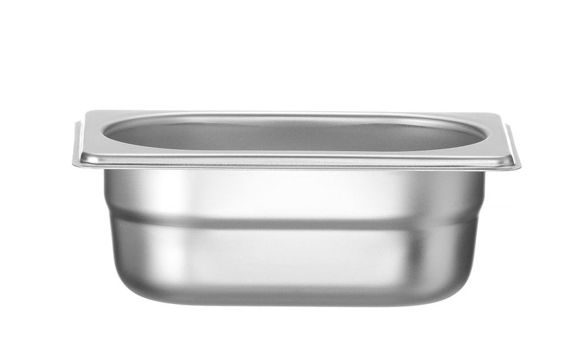 Hendi Profi Line gastronormbak 1/9 65 mm – zeer kleine rvs GN-bak voor toppings en garnituren