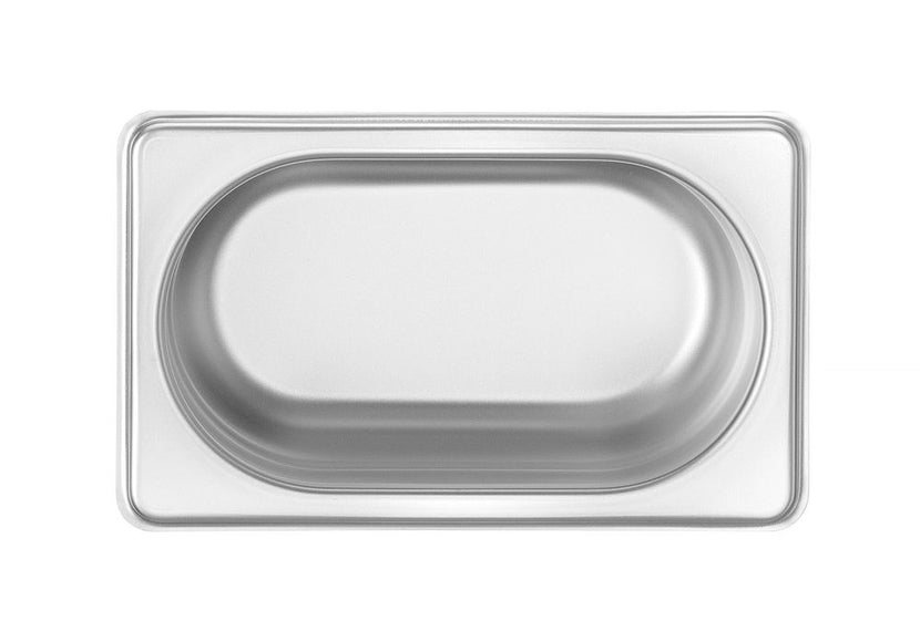Hendi gastronormbak 1/9 65 mm Profi Line – detail van roestvrij staal voor horeca en catering