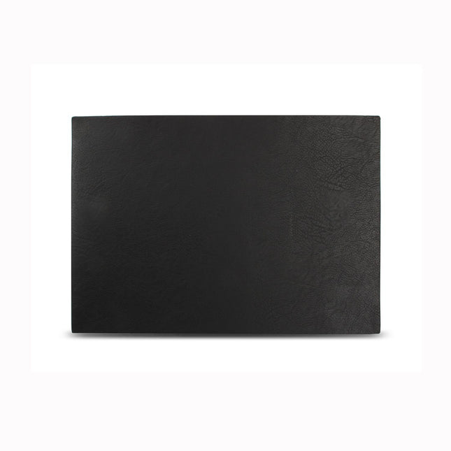 Bonbistro Layer placemat 43x30 cm zwart lederlook – onderhoudsvriendelijke tafelmat voor de horeca