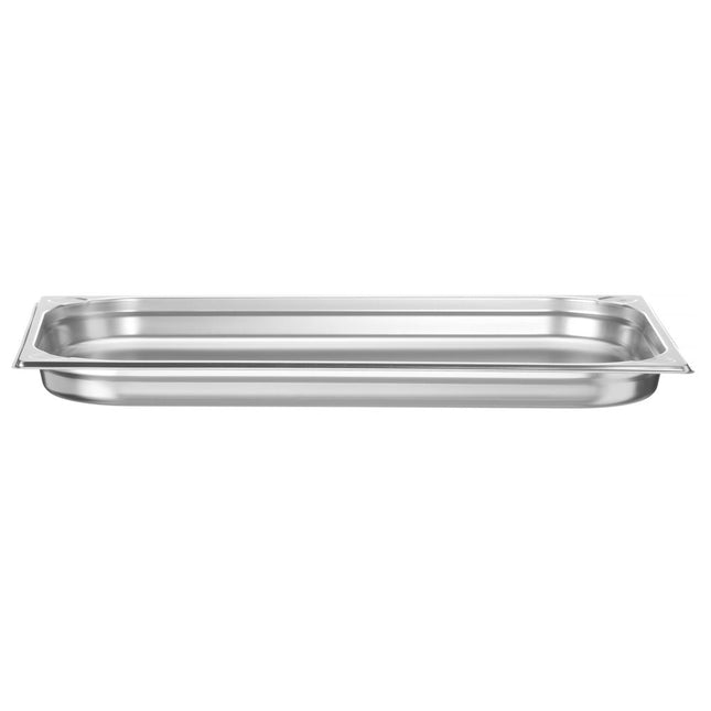 Hendi Kitchen Line gastronormbak 1/1 40 mm – ondiepe rvs GN-bak voor serveren en bewaren