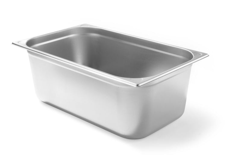 Hendi Kitchen Line gastronormbak 1/1 200 mm – zeer diepe rvs GN-bak voor bulkbereiding in de keuken