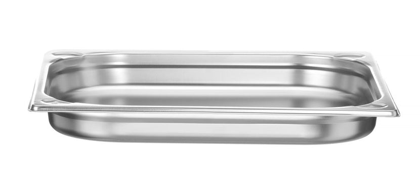 Hendi Kitchen Line gastronormbak 2/3 40 mm – ondiepe rvs GN-bak voor serveren en presenteren