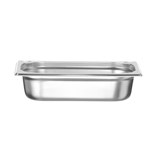 Hendi Kitchen Line gastronormbak 1/4 65 mm – compacte rvs GN-bak voor saladebar en toppings