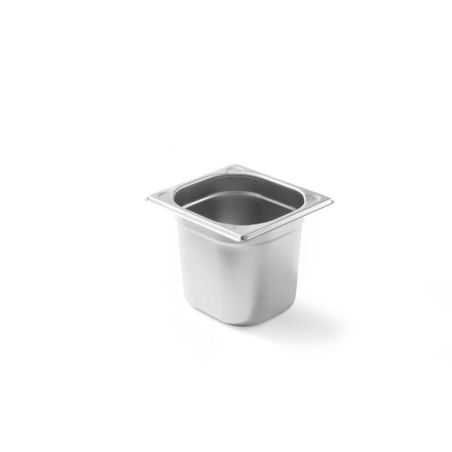 Hendi Kitchen Line gastronormbak 1/6 150 mm – diepe smalle rvs GN-bak voor sauzen en dressings