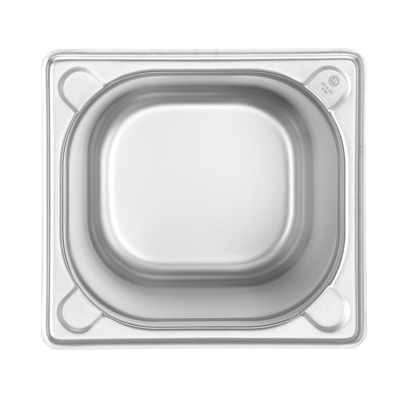 Hendi gastronormbak 1/6 200 mm Kitchen Line – detail van roestvrij staal voor de horecakeuken