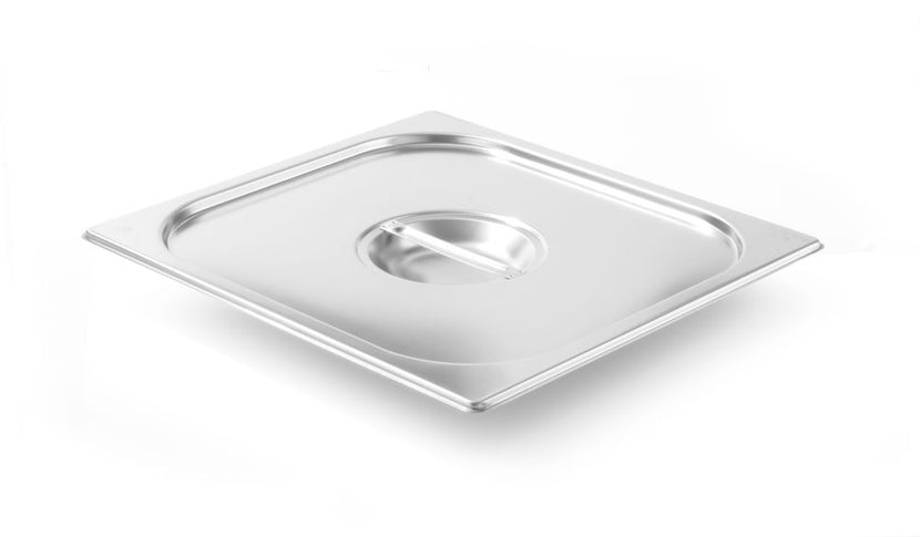 Hendi Kitchen Line gastronorm deksel 2/3 rvs – roestvrijstalen GN-deksel voor keuken en catering