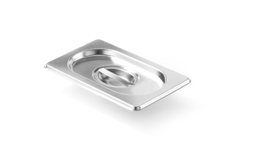 Hendi Kitchen Line gastronorm deksel 1/9 rvs – mini GN-deksel voor toppingbakjes in bar en keuken