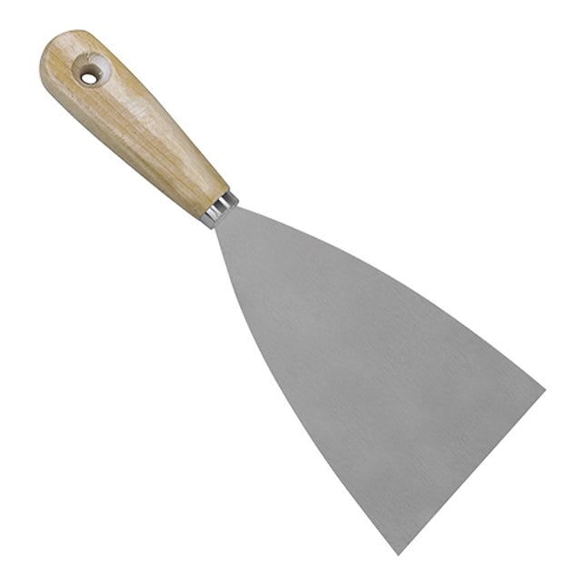 EMGA Plaatmes staal 10 cm – stevig plaatmes voor grillplaat en keuken