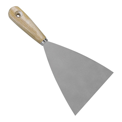 EMGA Plaatmes staal 12 cm – breed stalen plaatmes voor professionele keuken