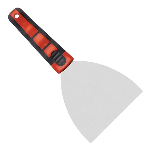 EMGA Plaatmes RVS 12 cm – brede RVS plaatspatel voor professionele keuken