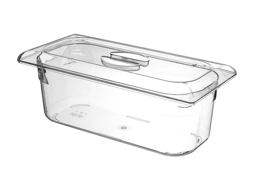 Hendi deksel polycarbonaat voor ijscontainer 360x165 mm – PC-deksel voor hygienisch bewaren van ijs
