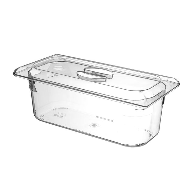 Hendi deksel polycarbonaat voor ijscontainer 360x165 mm – PC-deksel voor hygienisch bewaren van ijs