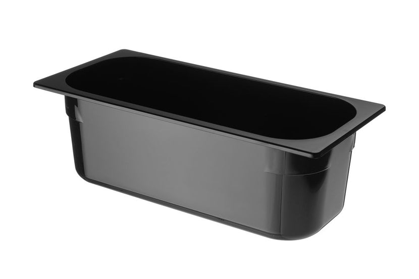 Hendi ijscontainer polycarbonaat zwart 360x165x120 mm – onbreekbare ijsbak voor bar en buffet