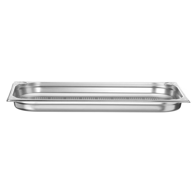 Hendi Kitchen Line gastronormbak 1/1 40 mm geperforeerd – rvs gatenbak voor stomen en uitlekken